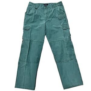 5.11 Tactical Men's Cargo Work Pants Green Ripstop Cotton Style 74251 34 x 30